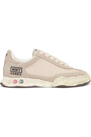 Maison Mihara Yasuhiro Herbie Original Sole Suede Mesh Mix Material Low Top Sneaker in