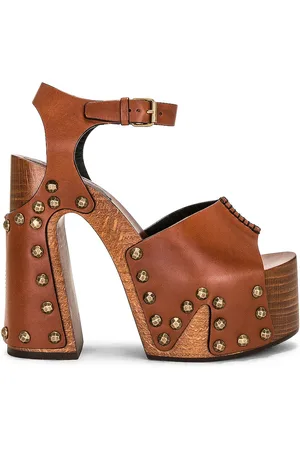 Saint Laurent Jota Platform Clog Sandal in