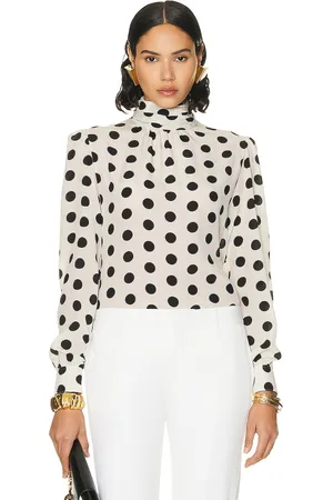 Saint Laurent Turtleneck Blouse in