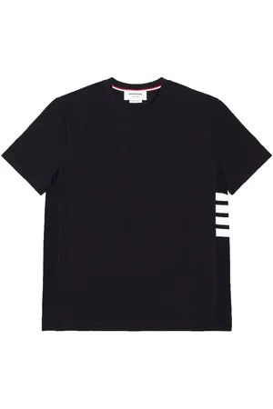 Thom Browne 4 Bar Short Sleeve Cuff Tee in