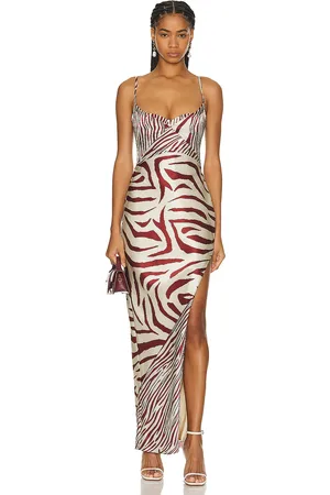 Nicholas Ariah Cowl Draped Midi Dress in