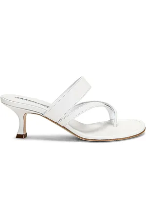 Manolo Blahnik Susa 50 Leather Sandal in