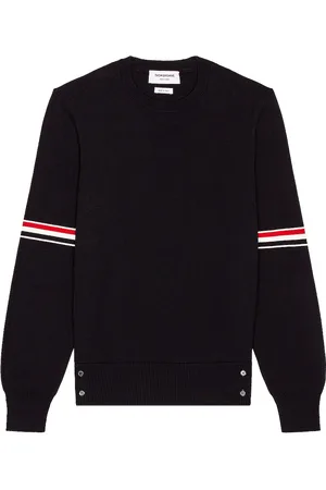 Thom Browne Milano Stitch Armband Cotton Sweater in