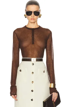Saint Laurent Long Sleeve Top in