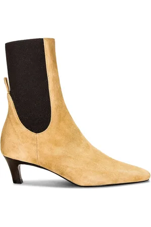 Totême The Mid Heel Suede Boot in
