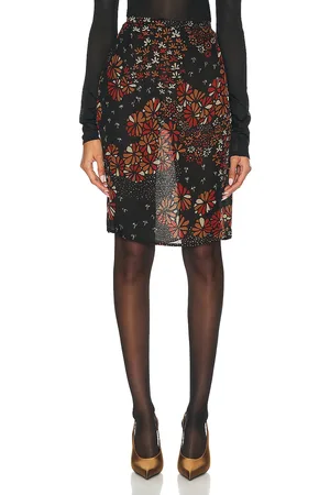 Saint Laurent Floral Skirt in