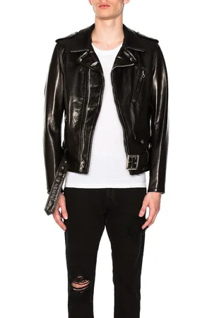 Schott NYC Pebbled Moto Jacket in