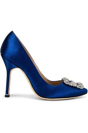 Manolo Blahnik Hangisi 105 Satin Heel in