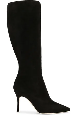 Manolo Blahnik Oculara 90 Suede Boot in