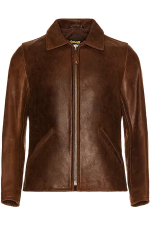 Schott NYC Waxy Buffalo Leather Sunset Jacket in