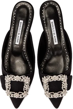 Manolo Blahnik Maysale 10 Jewel Mule in