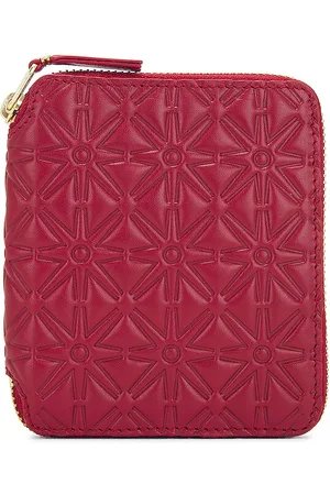 Comme des Garçons Embossed Leather Zip Wallet in