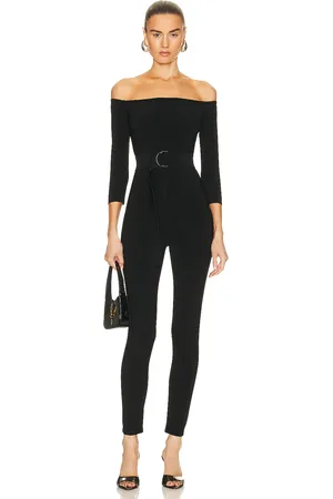 Norma Kamali Off Shoulder Catsuit in