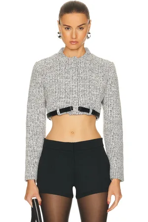 COPERNI Cropped Trompe Loeil Jacket in