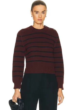 Bottega Veneta Striped Rib Knit Sweater in