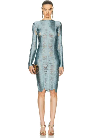 Tom Ford Fringe Artwork Cocktail Dress in
