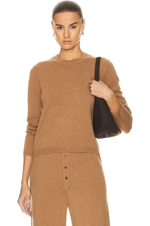 Guest In Residence Shrunken Crew Cashmere Sweater in