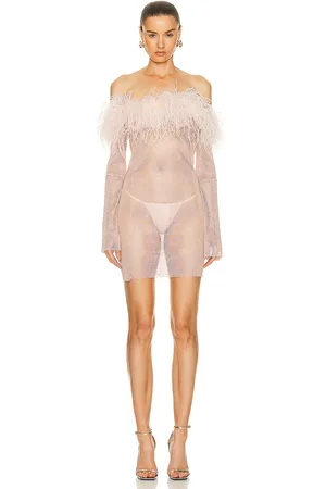 SANTA BRANDS Feathers Mini Dress in
