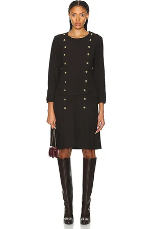 CHANEL Button Bodice Dress in