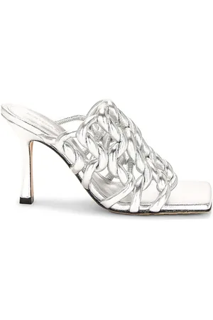 Bottega Veneta Reflection Weave Stretch Mule Sandals in