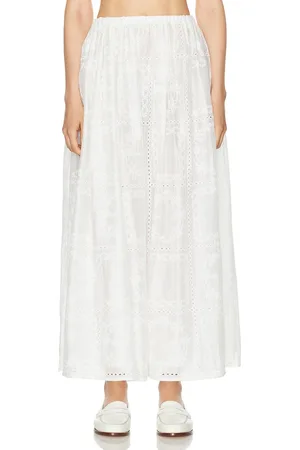 Helsa Handkerchief Midi Skirt in