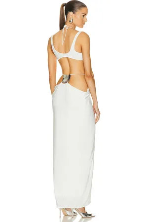Grace Square Lower Back Plate Pillar Drape Skirt in