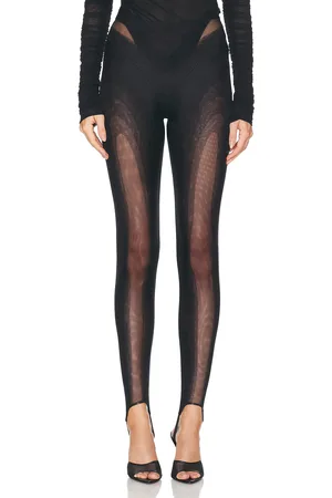MUGLER Stretch Illusion Skinny Leg Pant in
