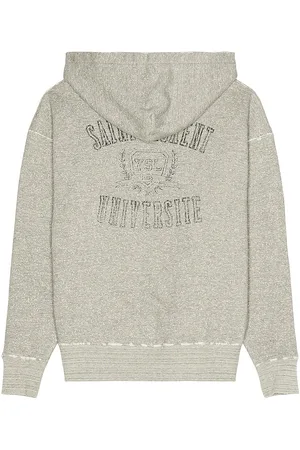 Saint Laurent Grunge University Hoodie in