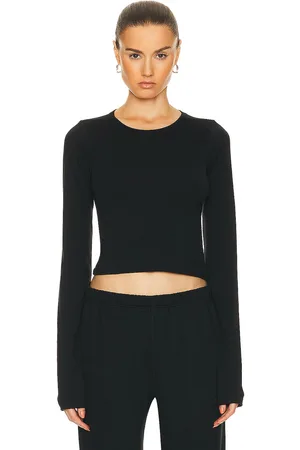 ÉTERNE Long Sleeve Baby Tee in