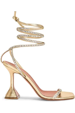 Amina Muaddi Vita Crystal Sandal in