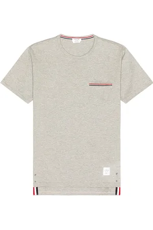 Thom Browne Jersey Cotton Short Sleeve Pocket Tee in
