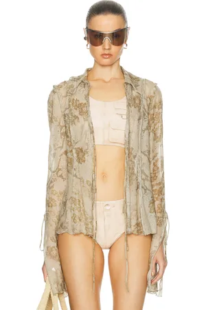 Acne Studios Satty Long Sleeve Blouse in