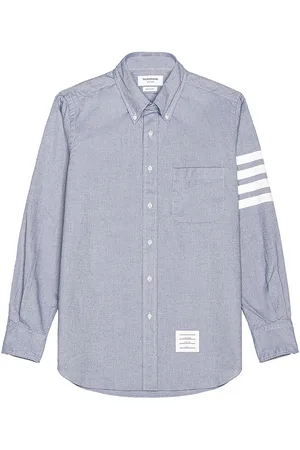 Thom Browne Straight Fit 4 Bar Shirt in
