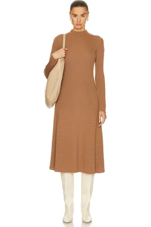 Moncler Long Sleeve Midi Dress in