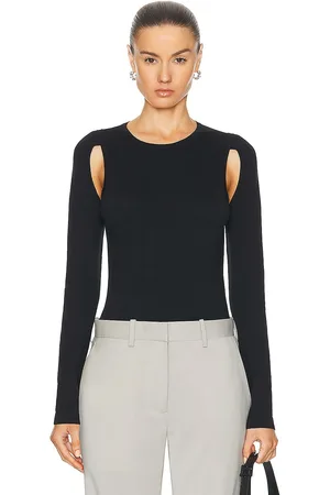 Helmut Lang Cutout Crewneck Top in