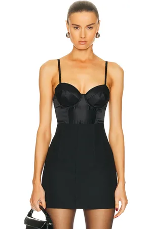 FLEUR DU MAL Satin Bullet Bodysuit in