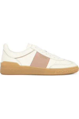 VALENTINO GARAVANI Upvillage Sneaker in Ivory Rose Cannelle Skin & Ambra