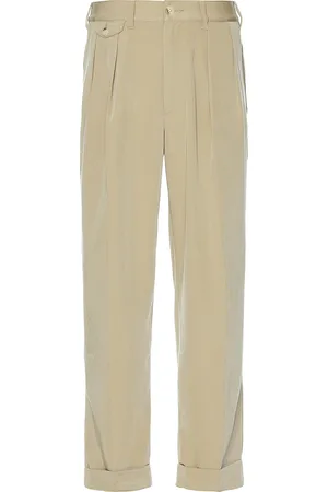 Beams 2 Pleats Trousers Pe Twill in