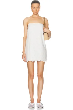 MATTEAU Broderie Shift Mini Dress in