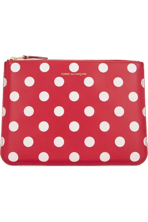 Comme des Garçons Dots Printed Leather Pouch in