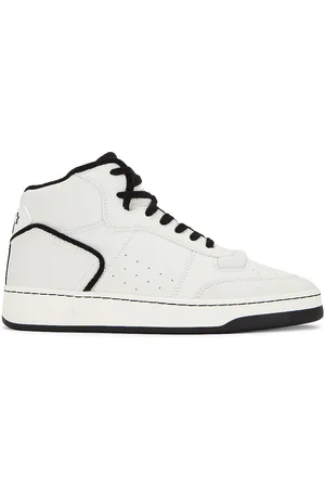 Saint Laurent SL80 Mid Top Sneaker Cuir Meridiano Graine in
