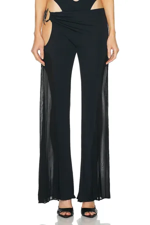 MUGLER Flare Cut Out Pant in