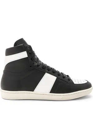 Saint Laurent Signature Court Classic SL/10H Leather High Top Sneakers in