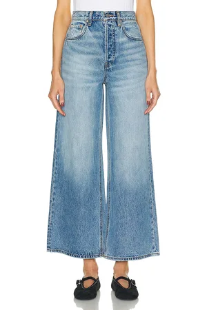 GRLFRND Norah Crop Wide Leg Jeans in