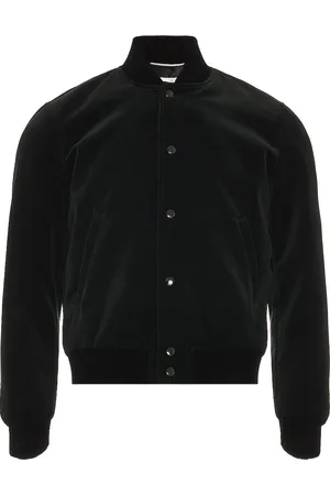 Saint Laurent Signature Logo College Jacket in