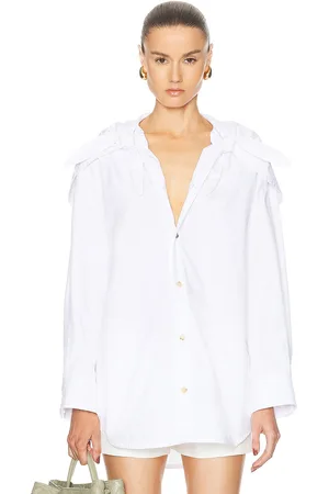 Bottega Veneta Long Sleeve Button Up Top in