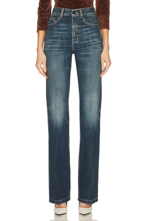 Saint Laurent Miles Creased Jean in