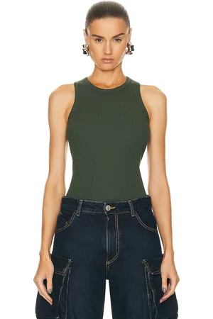 The Attico Ribbed Tank in