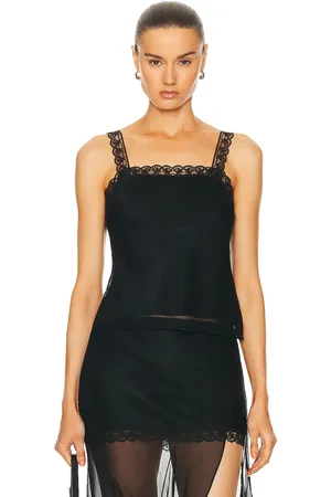 MIMCHIK Lace Trim Camisole Top in