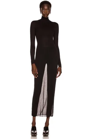 Alaïa Long Turtleneck Dress in